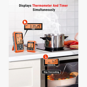 LABART TP826 Wireless Dual Meat Probe Cooking Thermometer with HI/Low Alert, IPX4 Food Grill Thermometer